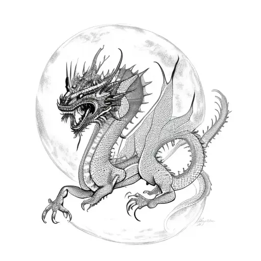 Crazy King Riding An Oriental Dragon Through A Cosmic Realm