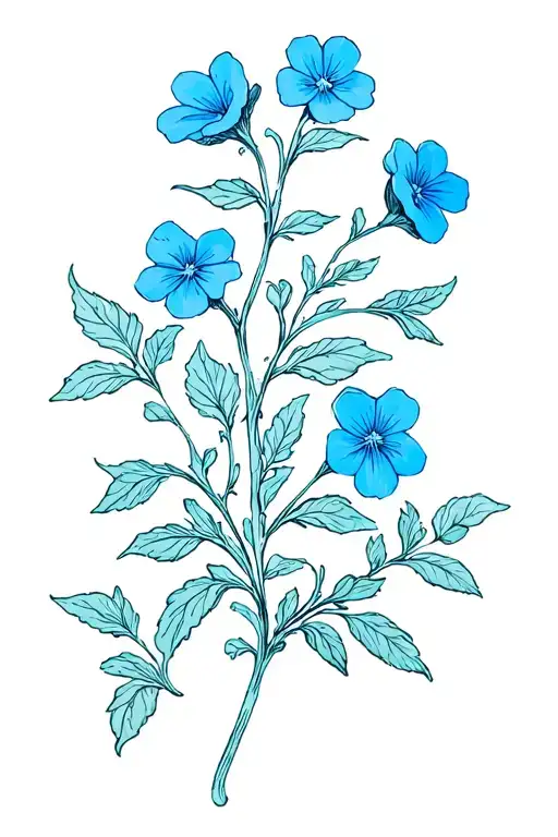 Forget Me Not Vine Flower Vertical