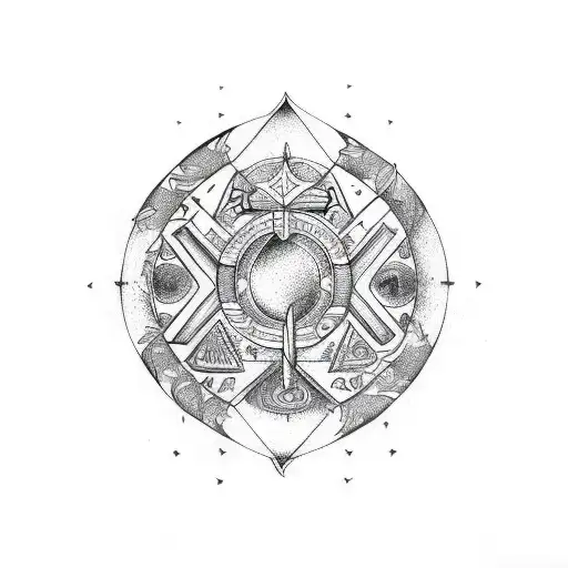 Gemini Zodiac Sign Tribal