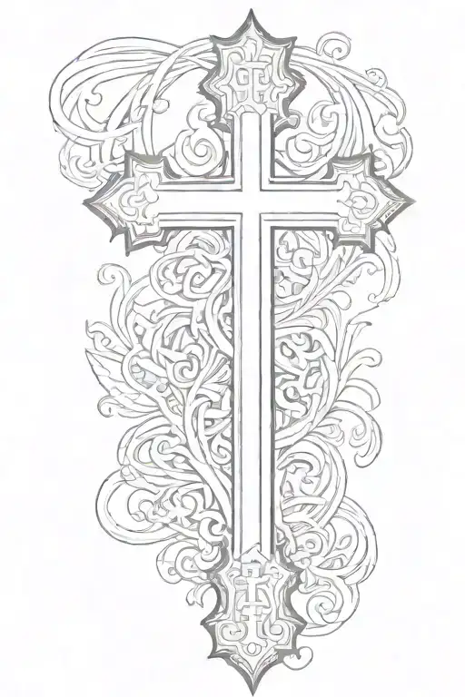 Cross With The Word Faith Written