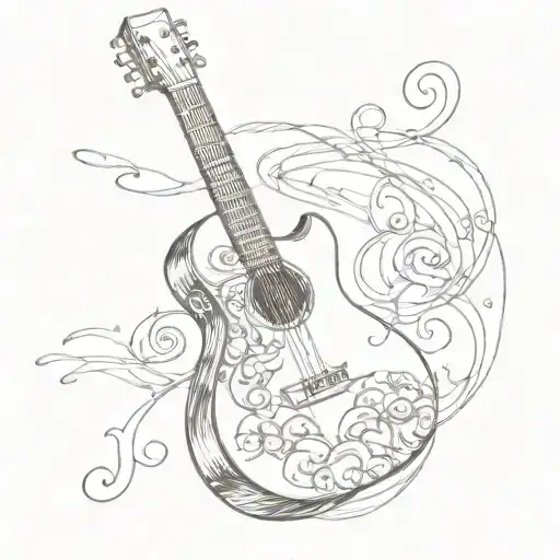 Guitar With Passion For Music