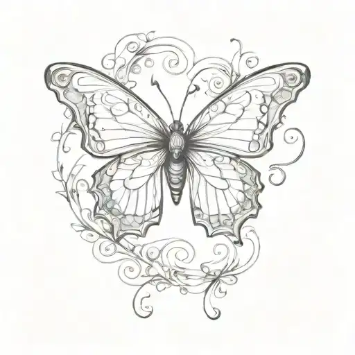 Butterfly With Initial