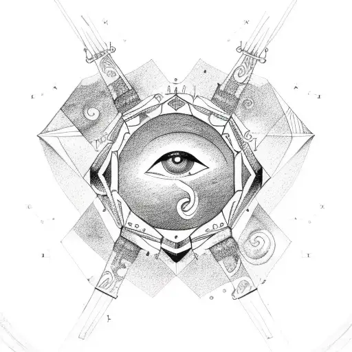 Capricorn Constellation And Eye