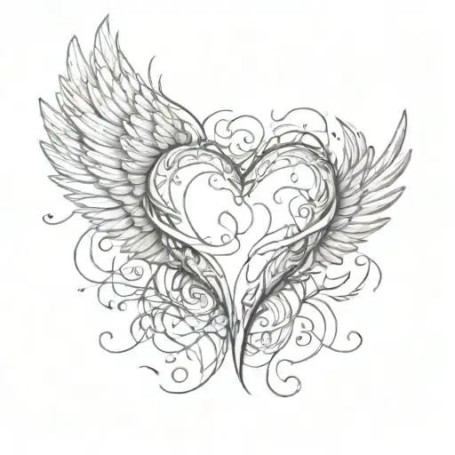 Heart With Angel Wings