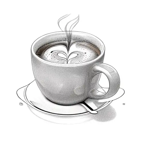 Cup Of Coffee With A Time Concept