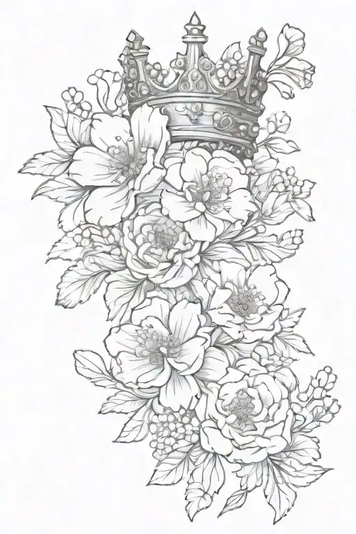 Crown And Buttercup Flowers