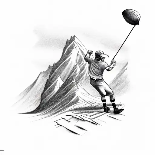 Mountain Golf Football