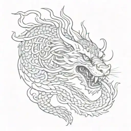Tiger Shaped Chinese Dragon