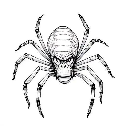 Spider With A Monkey Face