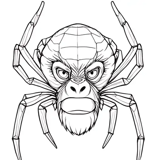 Spider With A Monkey Face