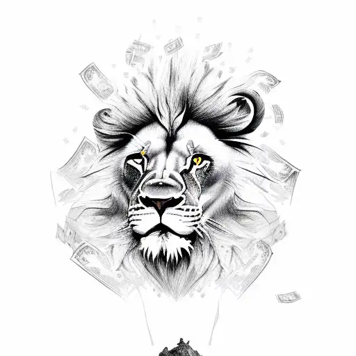 Lion With Money