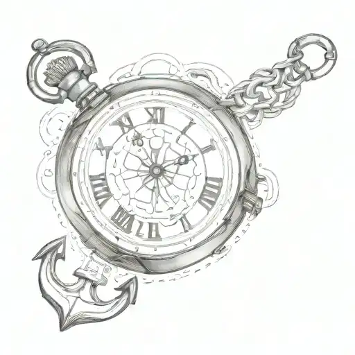 Pocket Watch In Anchor