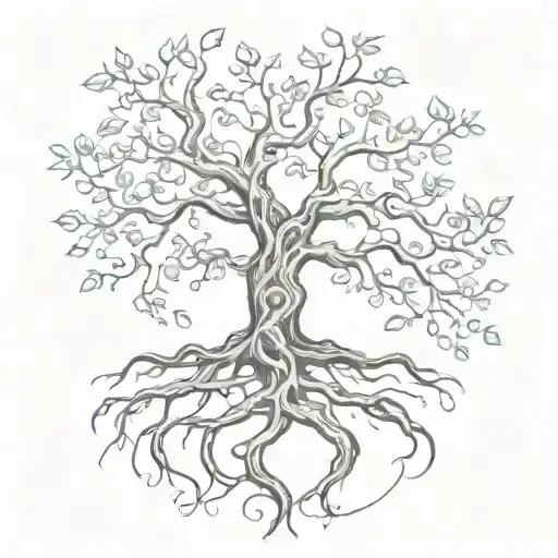 Swirl Tree And Roots