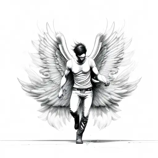 Male Angel Falling