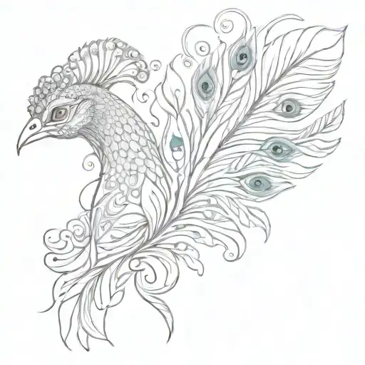 Murgar Vel With Peacock Feather