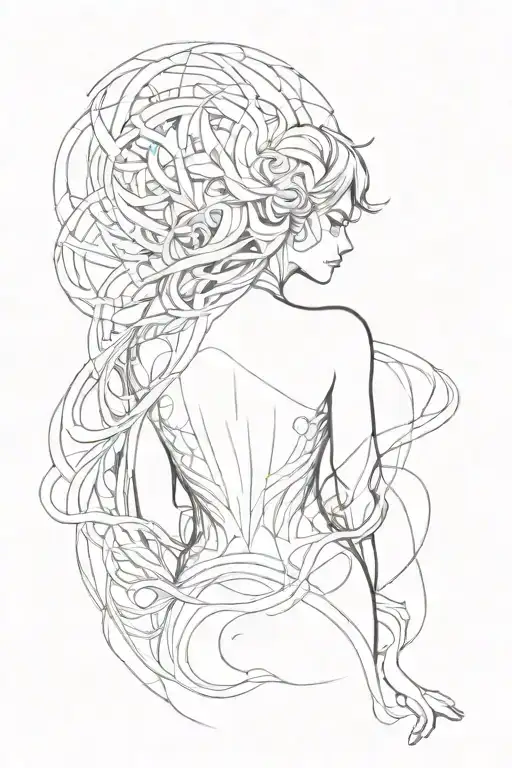 Abstract Form On The Back