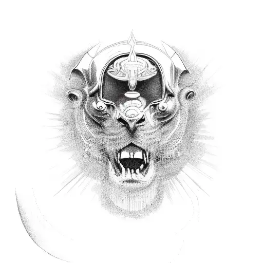 Car Driving On Road To Gates Of Heaven