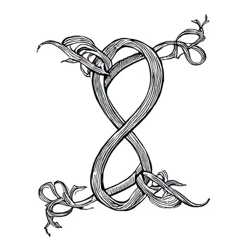 Infinty Sign Intertwined With Word Family