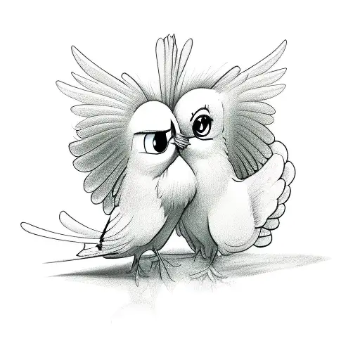 Tweety Bird Hugging An Angel