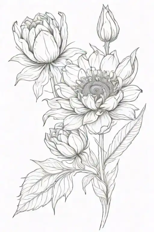 Tulip Sunflower Daisy