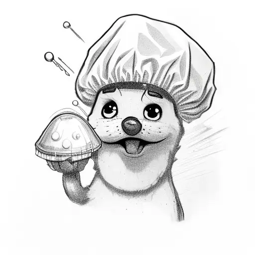 Brave Little Toaster Wearing A Shower Cap