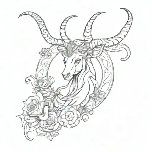 Capricorn Zodiac Sign Intertwined With Cancer Zodiac Sign