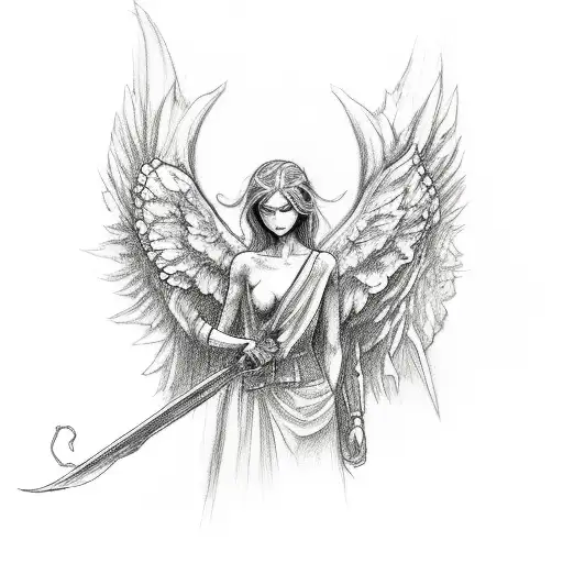 Angel And Demons Hands Tatto