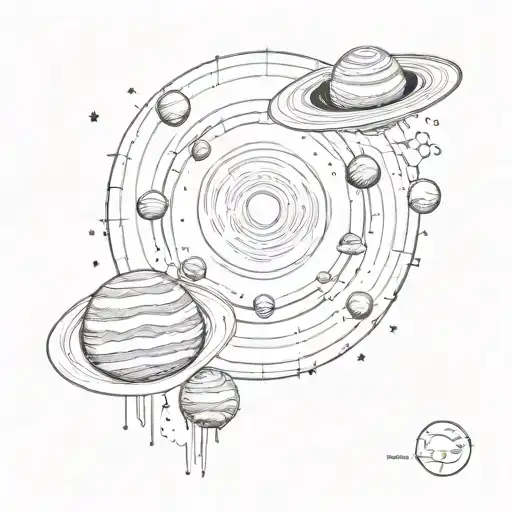 Chocolate Coffee Planets Solar System