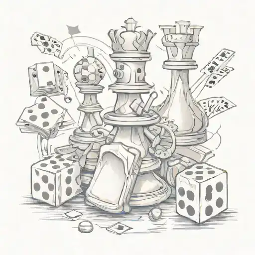 Chessmate With Dice Cards And Gambling