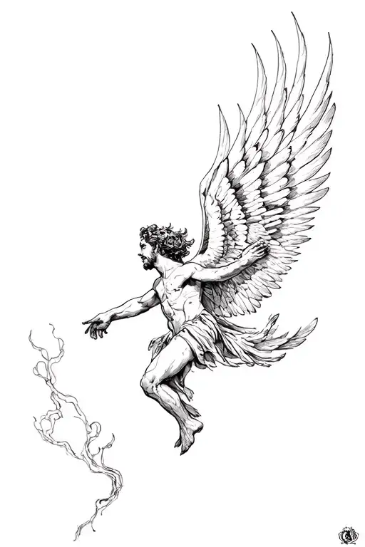 Icarus Fall That Emphasizes A Fulfilled Life