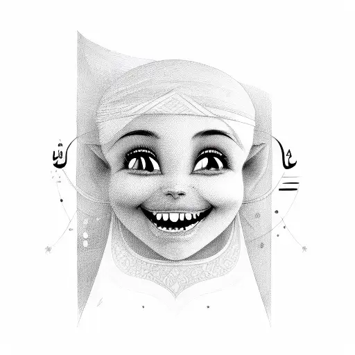 Smile In Arabic Style
