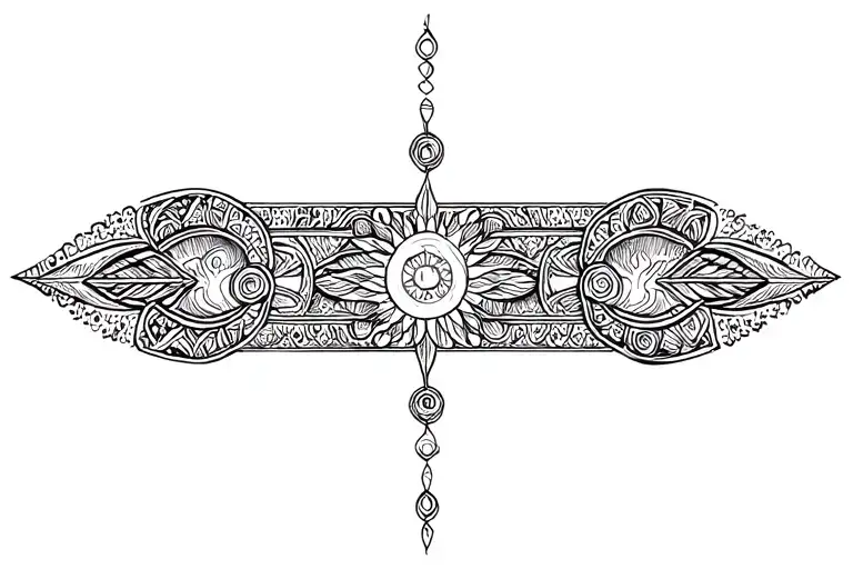 Unalome Indian Symbole Smoke