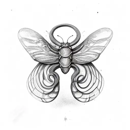 Snake Headed Butterfly Wings