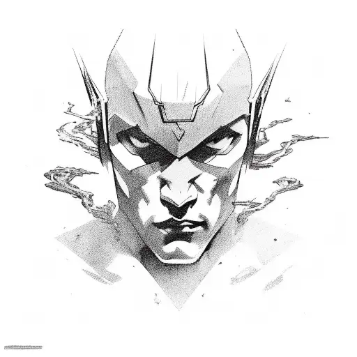 Flash Art With Black Color