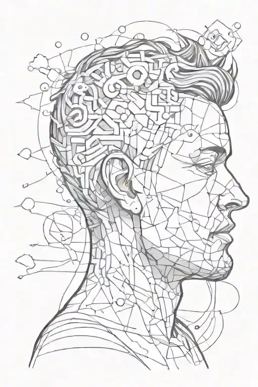 Struggling With Overthinking Concept Exploded Head