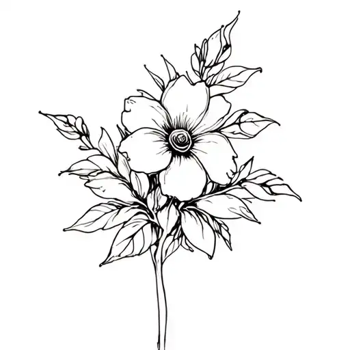 October Flower Blooming