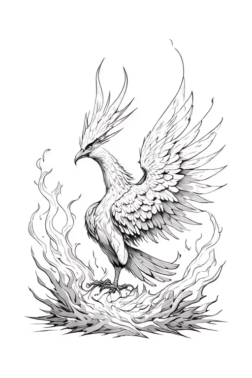 Phoenix Rising From The Ashes