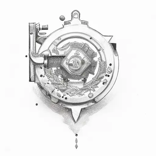 Rosechain Wrapped Around A Gun