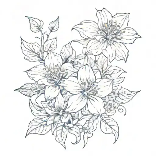 Birth Flowers Intertwined