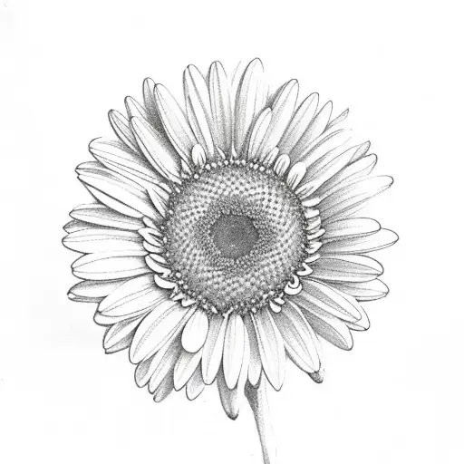 Bouquet With Daisy And Chrysanthemum Flowers