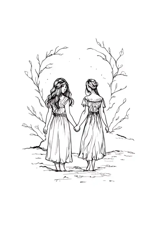 Long Lost Daughter Holding Hands