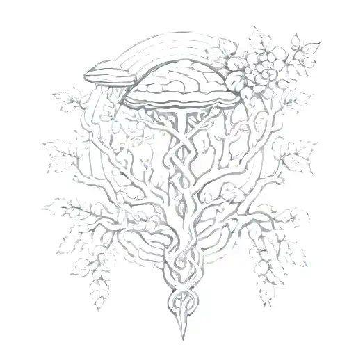 Caduceus Hat Grail Tree