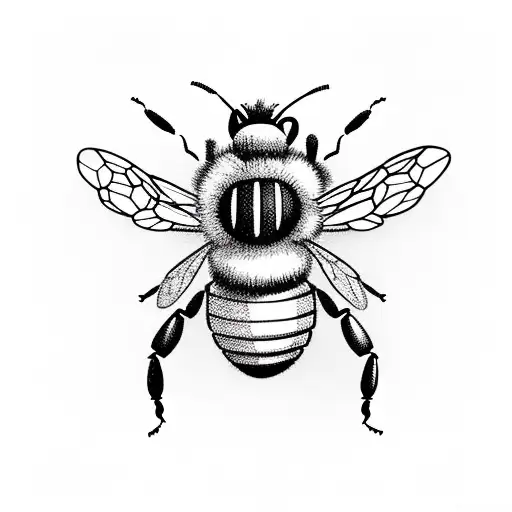 Bee Made Of Mechanical Parts