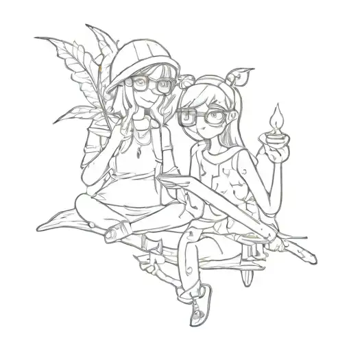 Matching Stoner Friend Tattooss