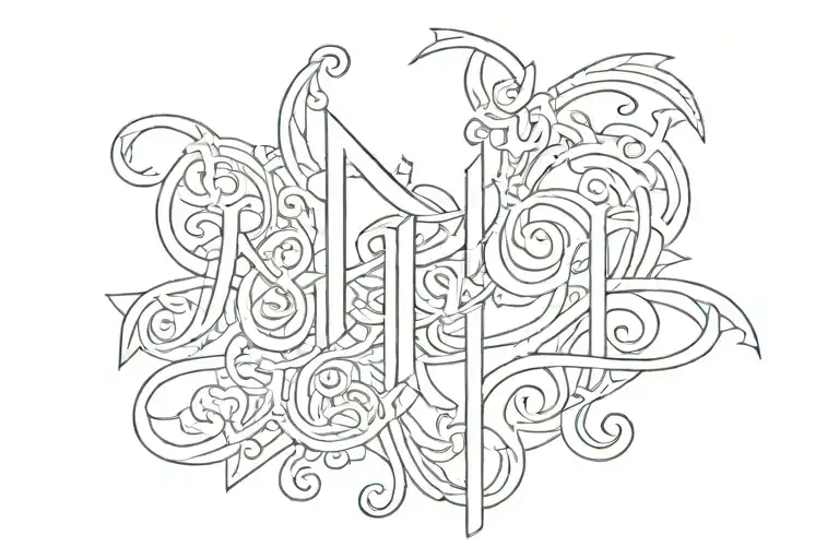 The Word 'Nelligan' In A Fancy Font In White With A Geometric Black And White Background