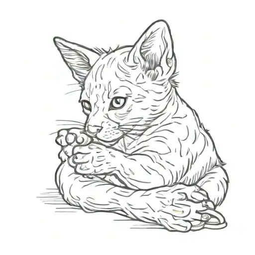 Molly With A Little Paw On The Y