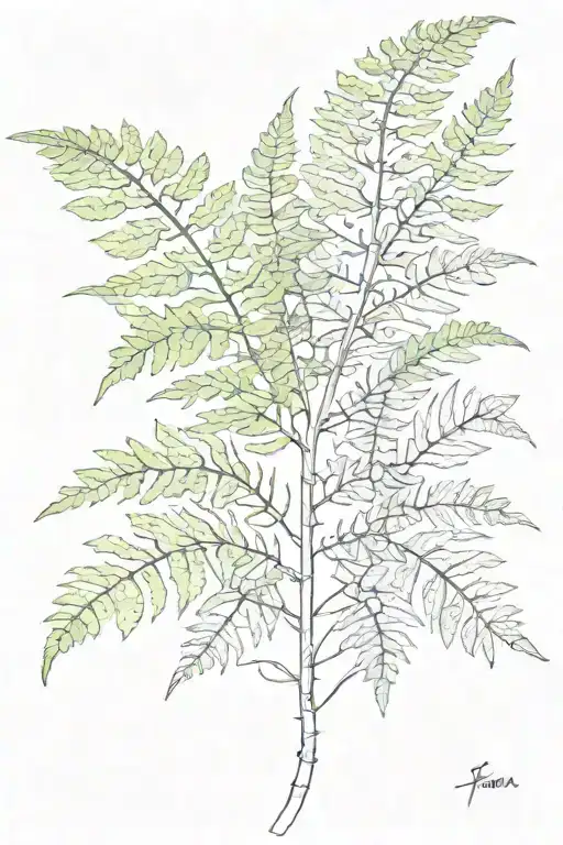 Fern Plant Growing