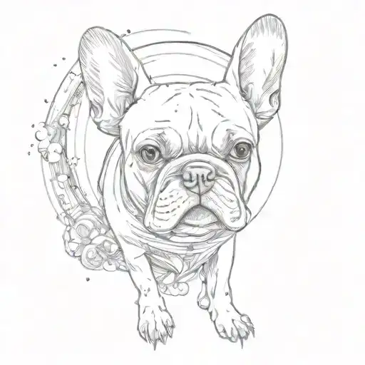 French Bulldog On A Planet