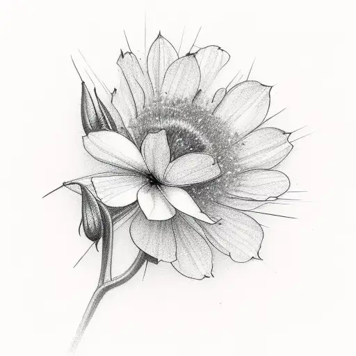 Cursive Writing Everything Happens For A Reason With May Birth Flowers