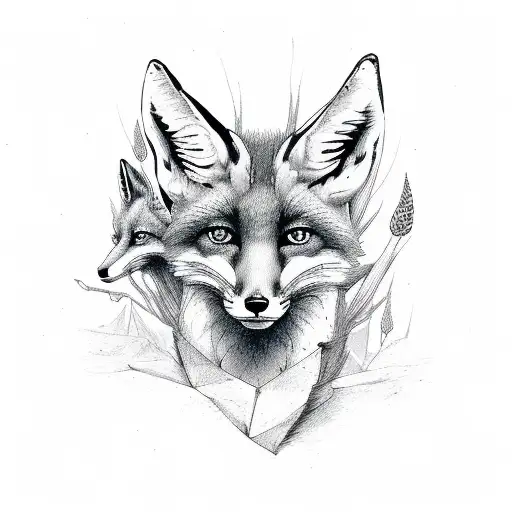 Fox With Saphire And Stag